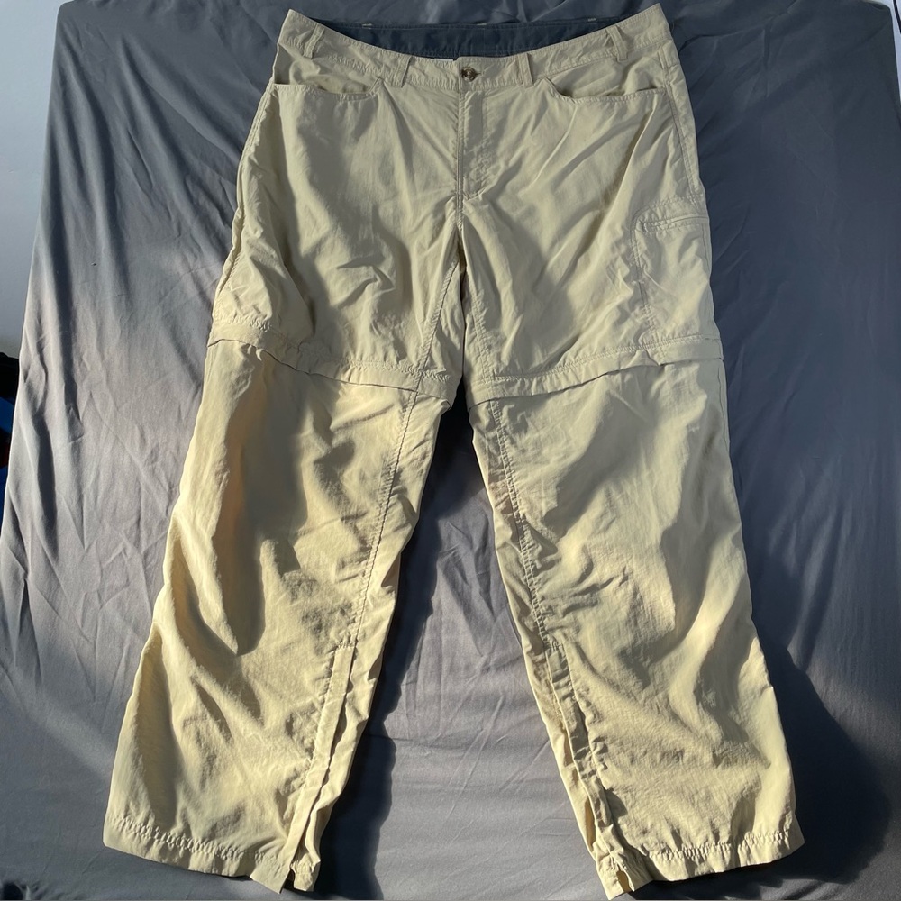 Exofficio Insect Repellent Pants Men's Size 40 Beige Convertible Cargo Shorts